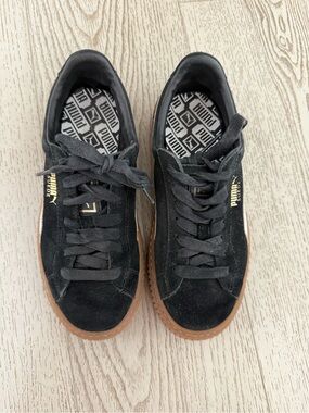 Puma Women’s Black Suede Sneakers